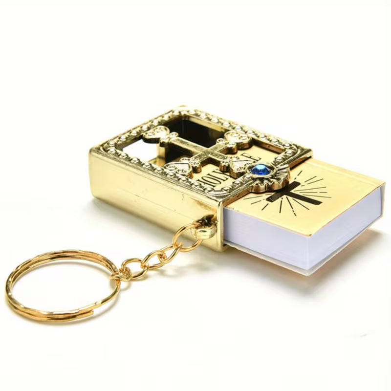 Golden Faith Keychain – Blessed Souvenir for Believers