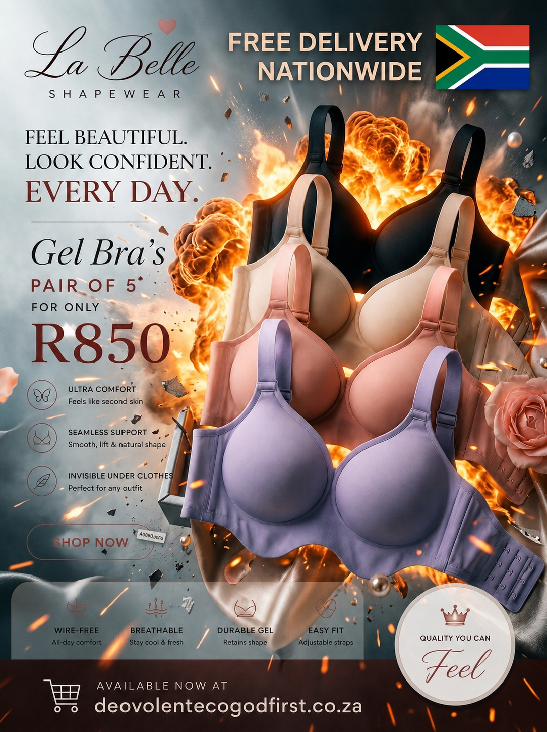 La Belle Gel Bra