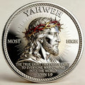 Christian Yahweh Most High Challenge Coin | Jesus, Cross & Faith Gift
