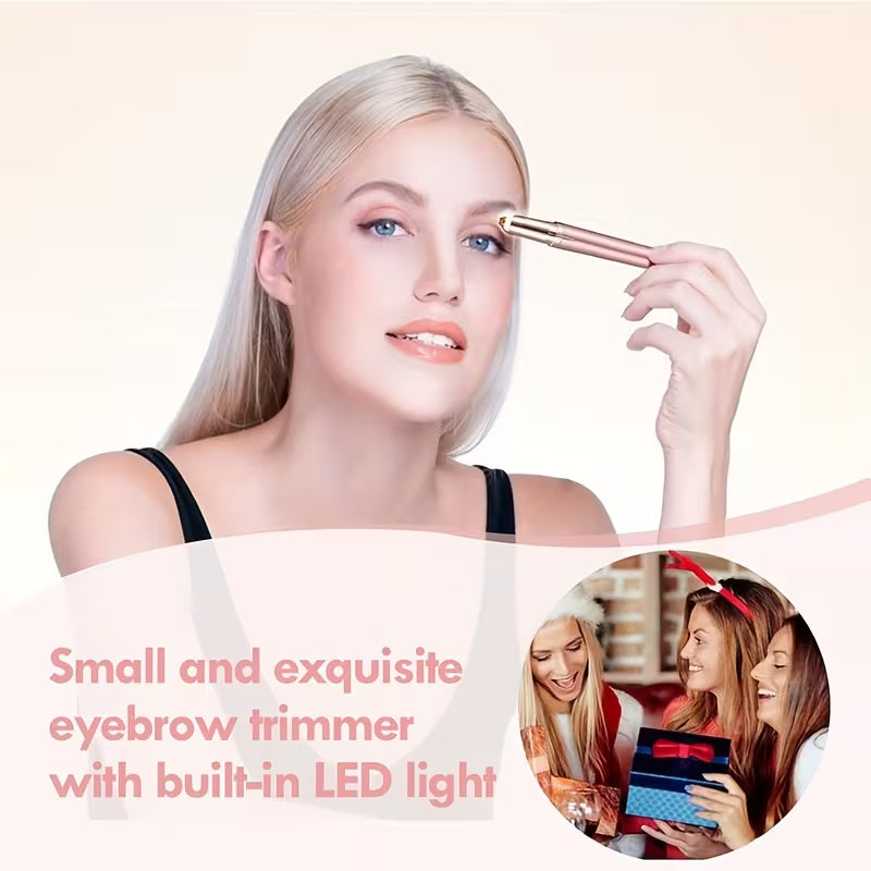 Portable Rechargeable Electric Eyebrow & Bikini Trimmer | 4 Stainless Steel Blades, USB Charging