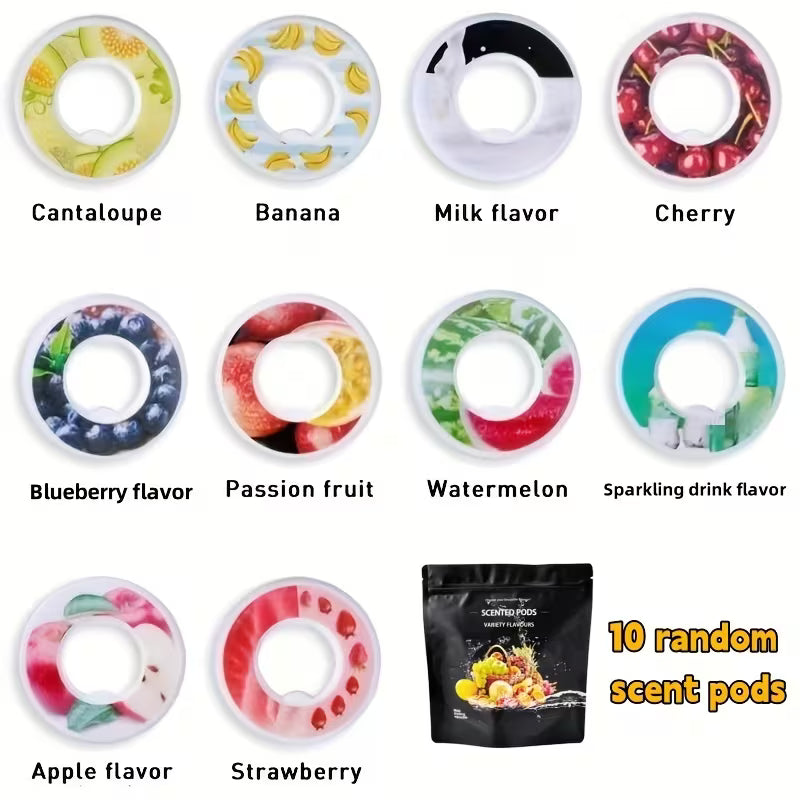 10 Scent Pods – Sports Water Bottle Flavour Pods