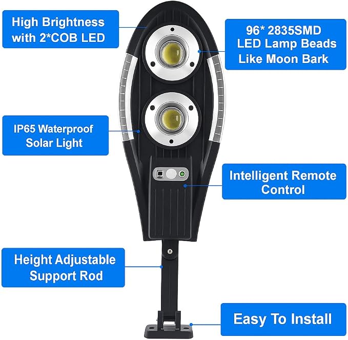 Solar Garden Light – IP65/IP67 Weatherproof Auto On/Off LED