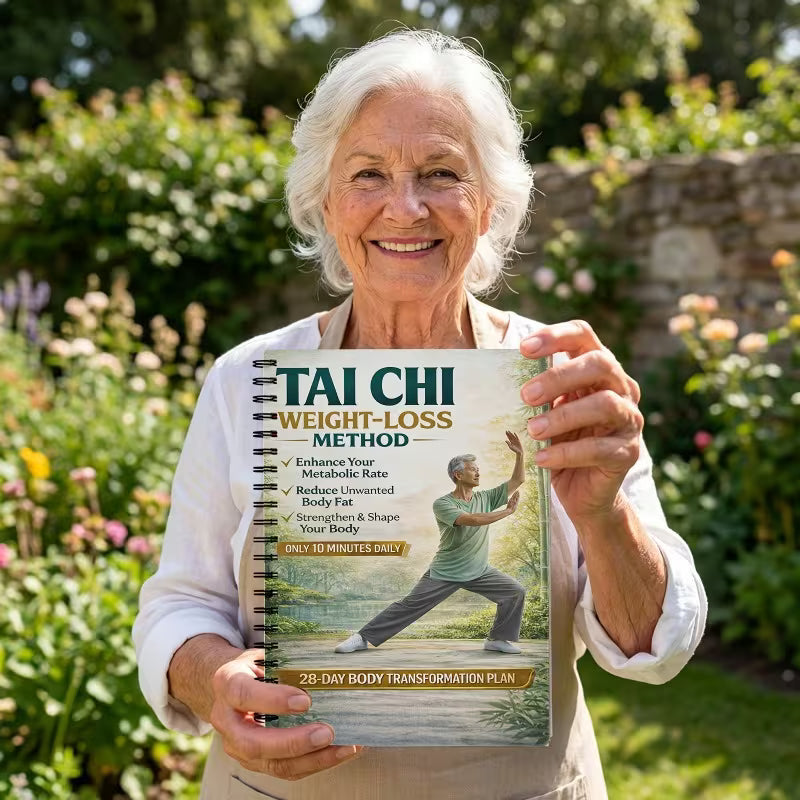 Tai Chi Weight Loss & Body Shaping – 28-Day Plan | 10-Min Daily Home Practice | Spiral Bound