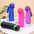1pc 750ml Fruity Flavor Water Bottle with Straw – Zero Sugar & Calorie-Free