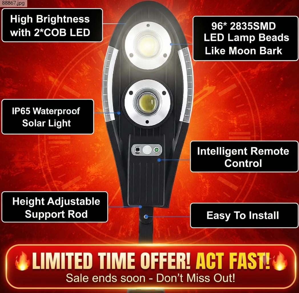 Solar Garden Light – IP65/IP67 Weatherproof Auto On/Off LED