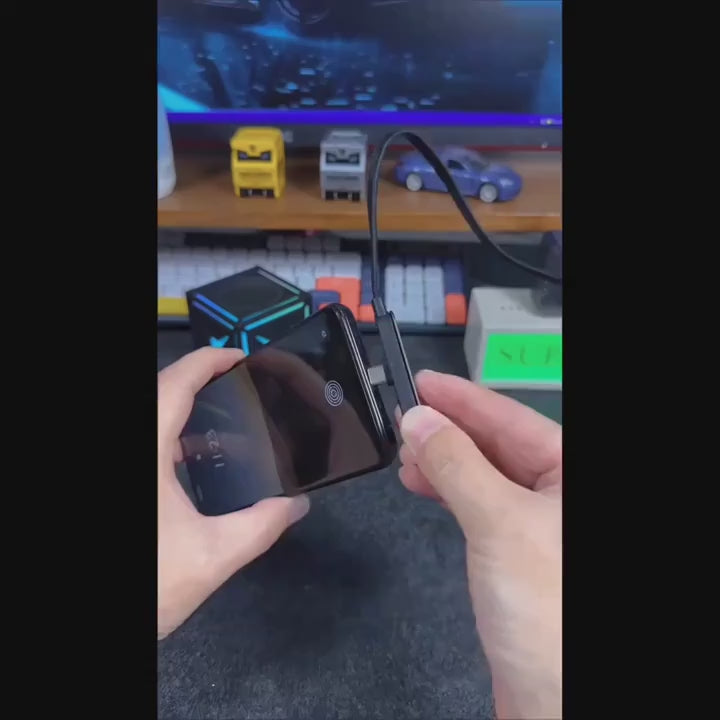 USB-C Curved Charger Cable - Ergonomic Design for Easy Charging